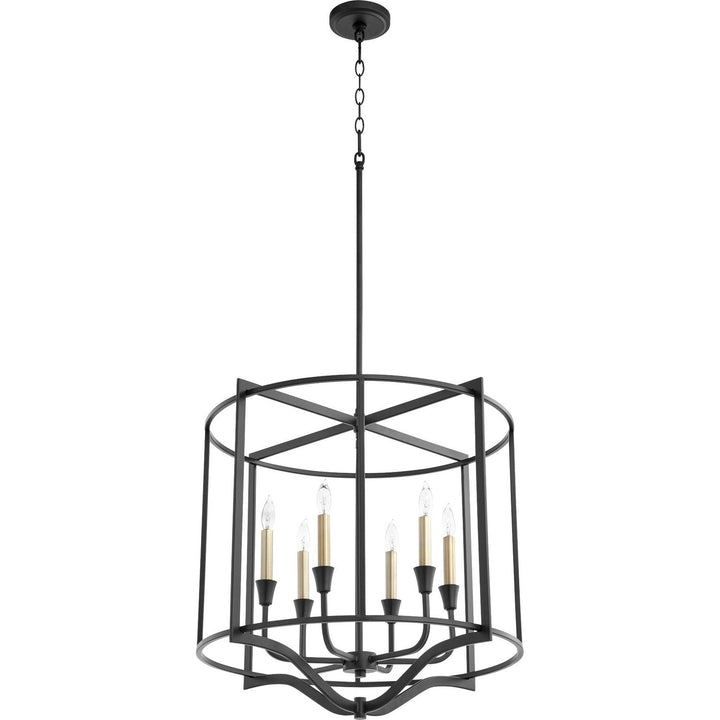 Quorum Marquee 6414-6-69 Chandelier Light - Textured Black
