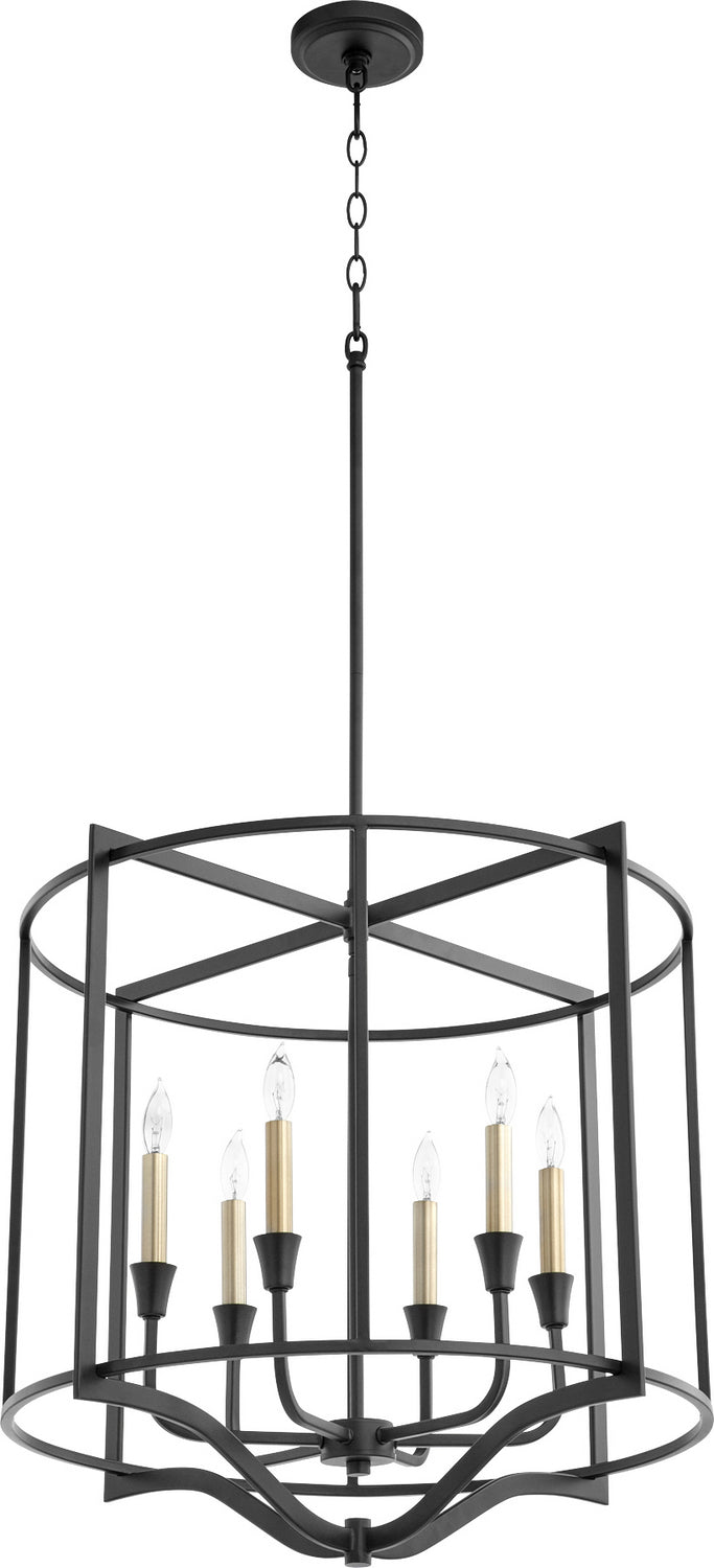 Quorum Marquee 6414-6-69 Chandelier Light - Textured Black