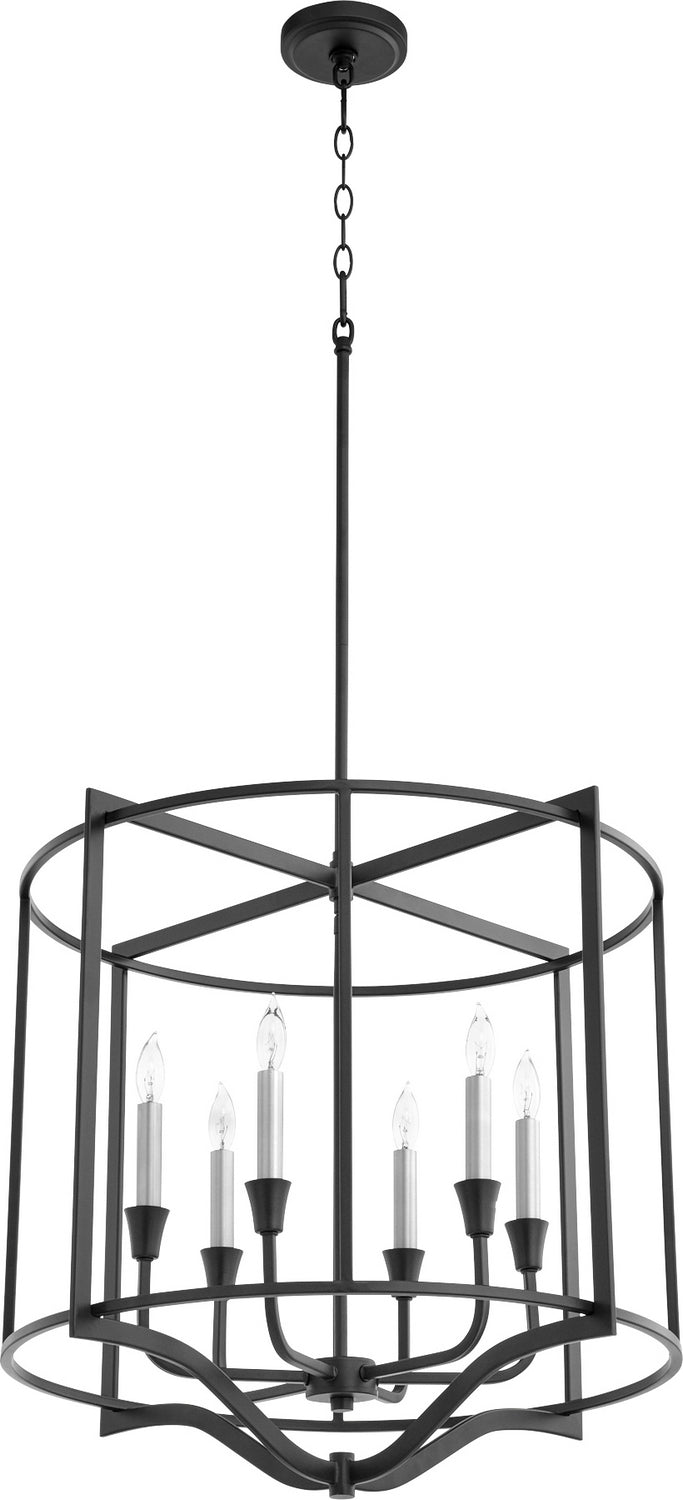 Quorum Marquee 6414-6-69 Chandelier Light - Textured Black