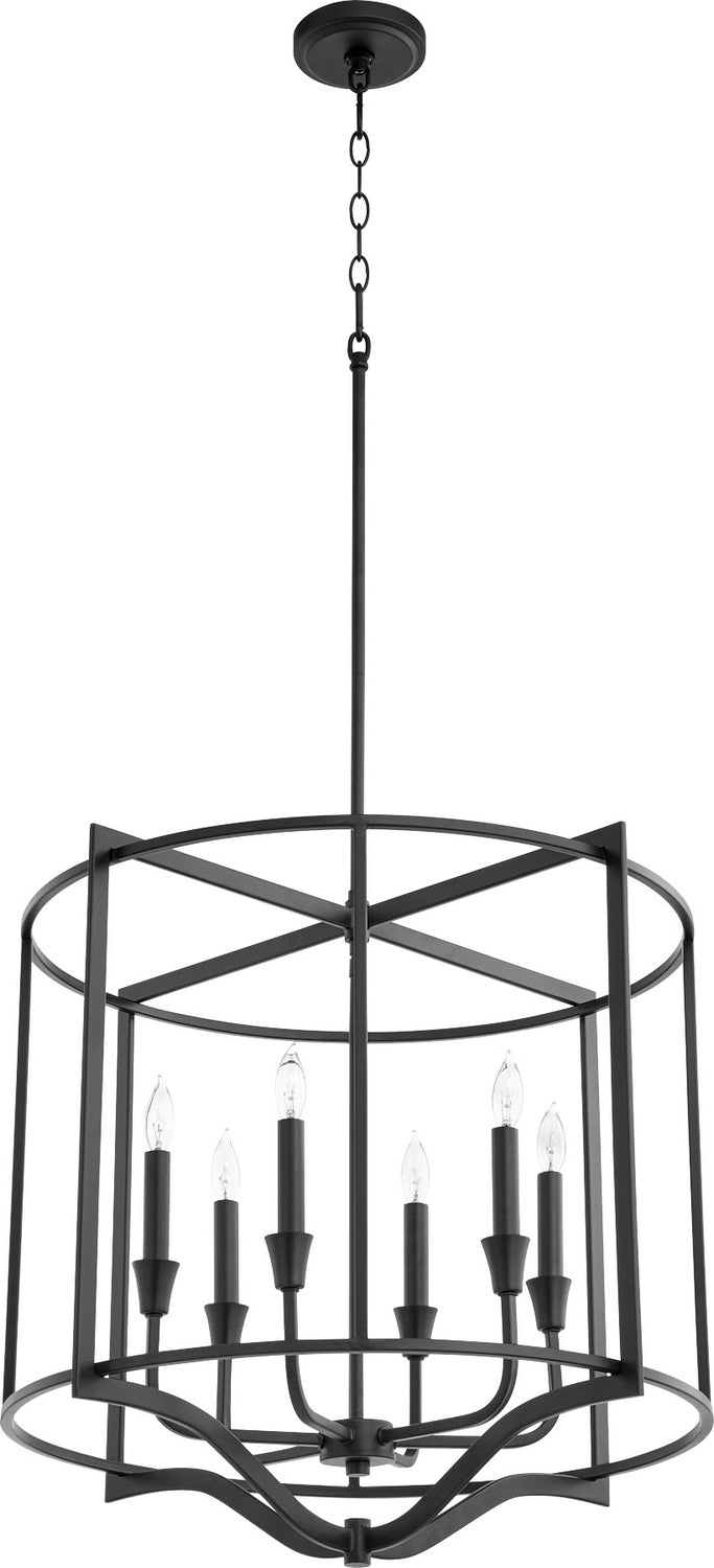 Quorum Marquee 6414-6-69 Chandelier Light - Textured Black