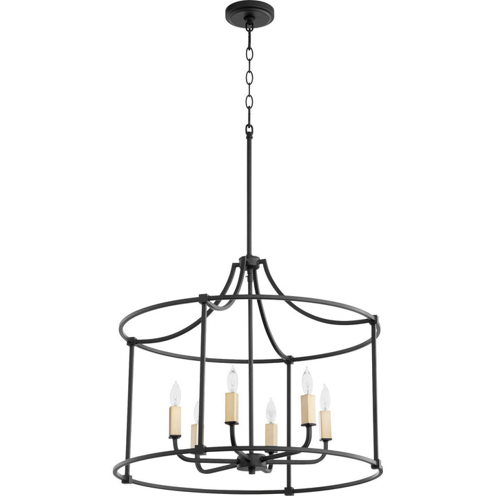 Quorum Olympus 646-6-69 Chandelier Light - Textured Black