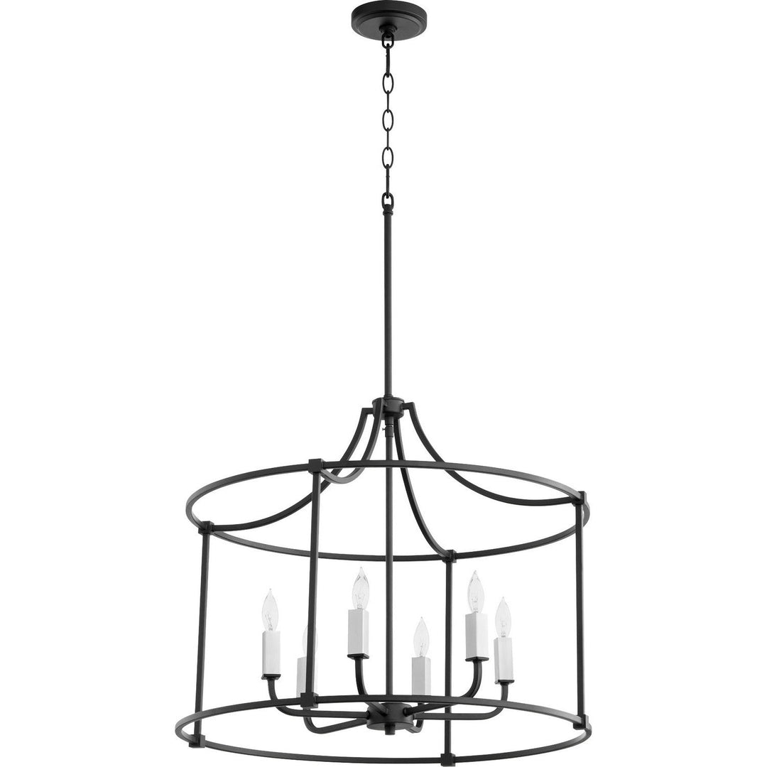 Quorum Olympus 646-6-69 Chandelier Light - Textured Black