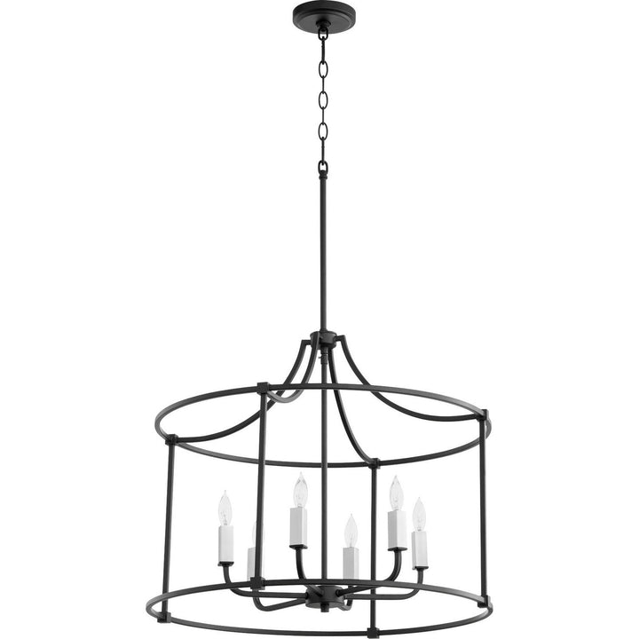 Quorum Olympus 646-6-69 Chandelier Light - Textured Black