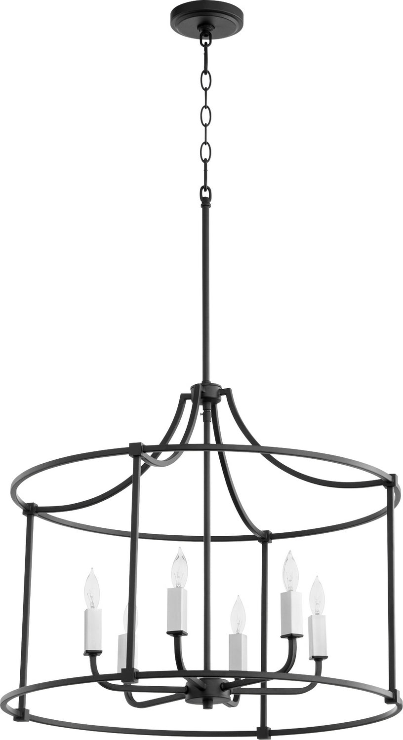 Quorum Olympus 646-6-69 Chandelier Light - Textured Black