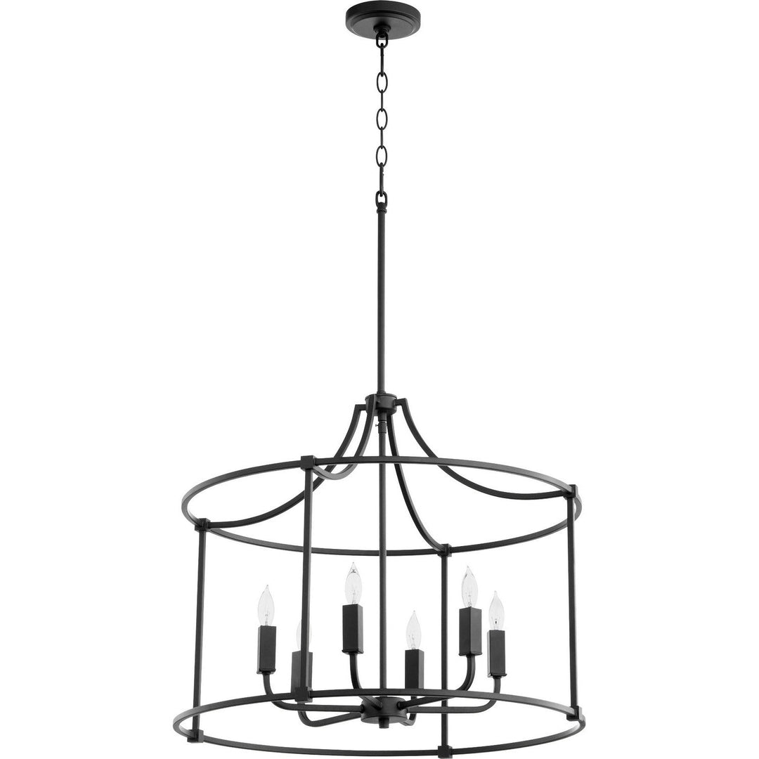 Quorum Olympus 646-6-69 Chandelier Light - Textured Black