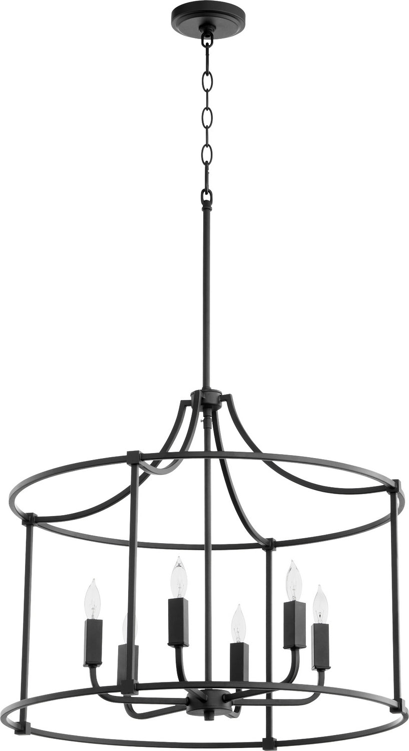 Quorum Olympus 646-6-69 Chandelier Light - Textured Black