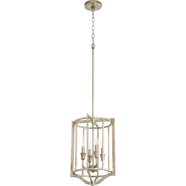 Quorum Marquee 6814-4-60 Pendant Light - Aged Silver Leaf