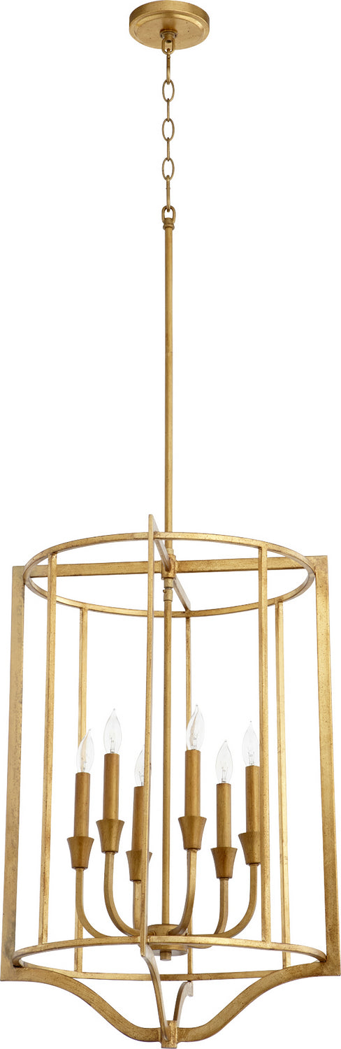 Quorum Marquee 6814-6-74 Pendant Light - Gold Leaf