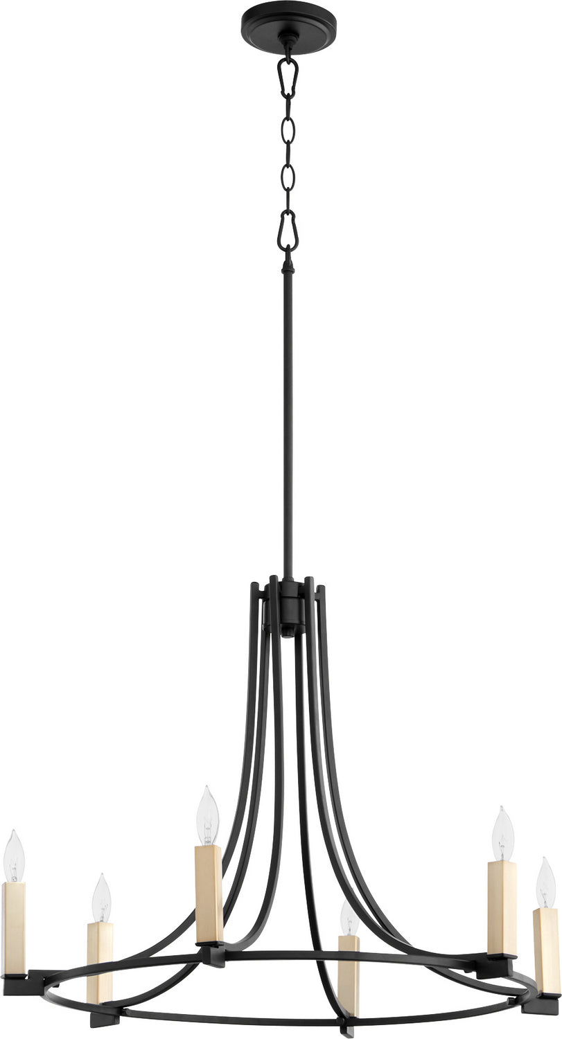 Quorum Olympus 696-6-69 Chandelier Light - Textured Black