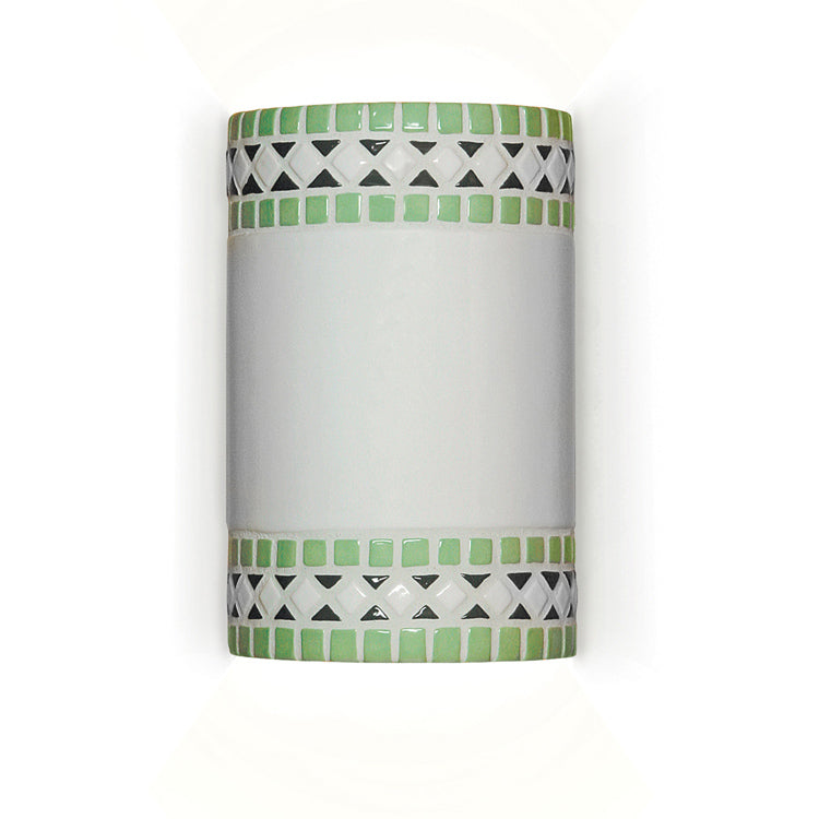 A-19 Mosaic M20301-MI-WET Wall Sconce Light - Mint Green