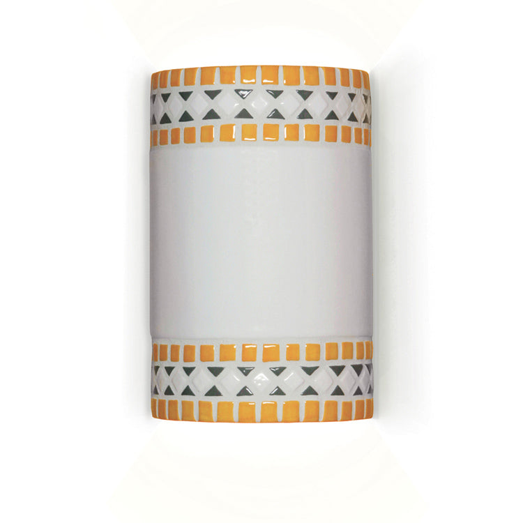 A-19 Mosaic M20301-SY-WET Wall Sconce Light - Sunflower Yellow