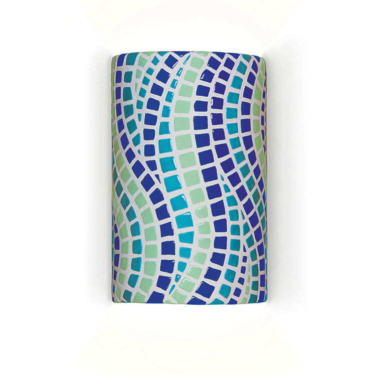 A-19 Mosaic M20302-MU-WET Wall Sconce Light - Multicolor