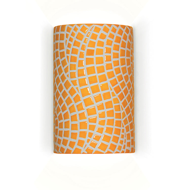 A-19 Mosaic M20302-SY-WET Wall Sconce Light - Sunflower Yellow