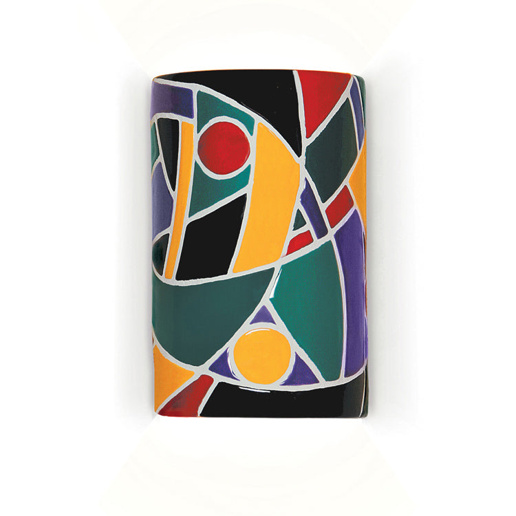 A-19 Mosaic M20303-MU-WET Wall Sconce Light - Multicolor