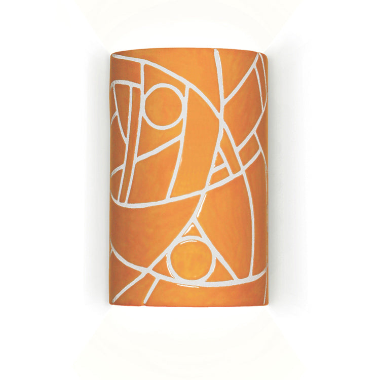 A-19 Mosaic M20303-SY-WET Wall Sconce Light - Sunflower Yellow
