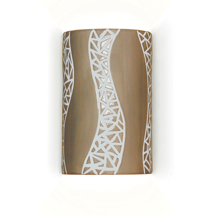 A-19 Mosaic M20304-SA-WET Wall Sconce Light - Sand
