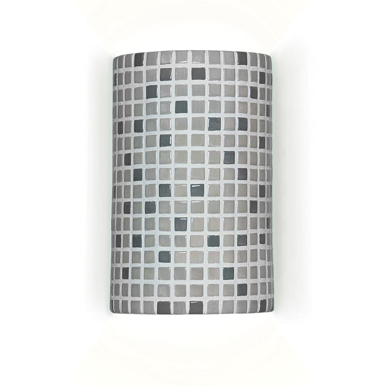 A-19 Mosaic M20308-GY-WET Wall Sconce Light - Grey