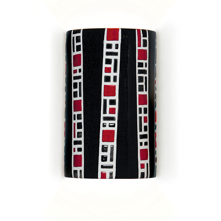 A-19 Mosaic M20310-BL-WET Wall Sconce Light - Black