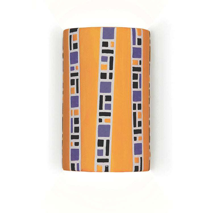 A-19 Mosaic M20310-SY-WET Wall Sconce Light - Sunflower Yellow