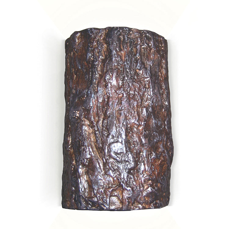 A-19 Nature N20302-WET Wall Sconce Light - Bark