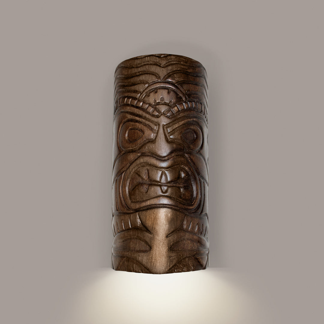 A-19 Nature NT001-DT Wall Sconce Light - Dark Teak