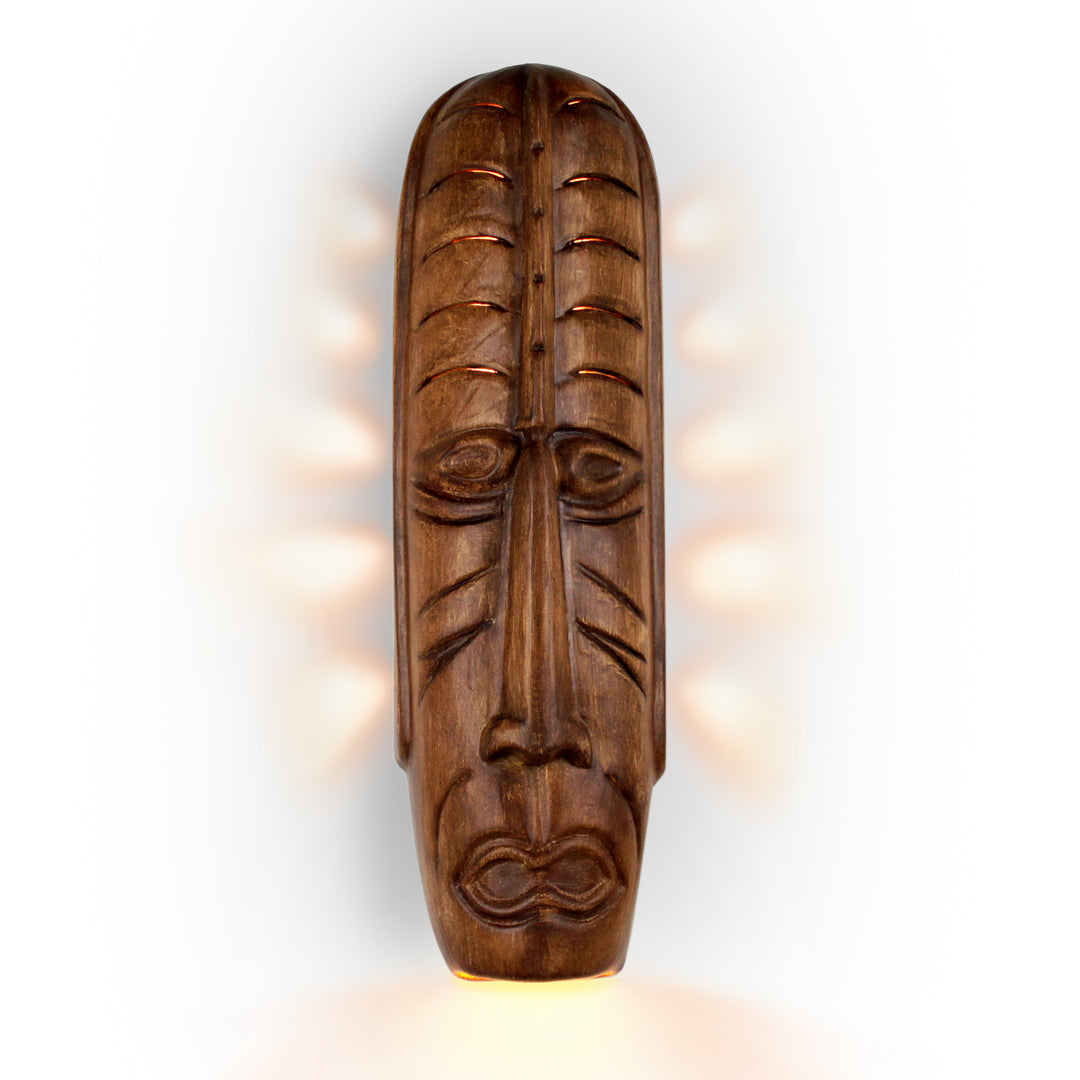 A-19 Nature NT004-AP-WET Wall Sconce Light - Amber Palm