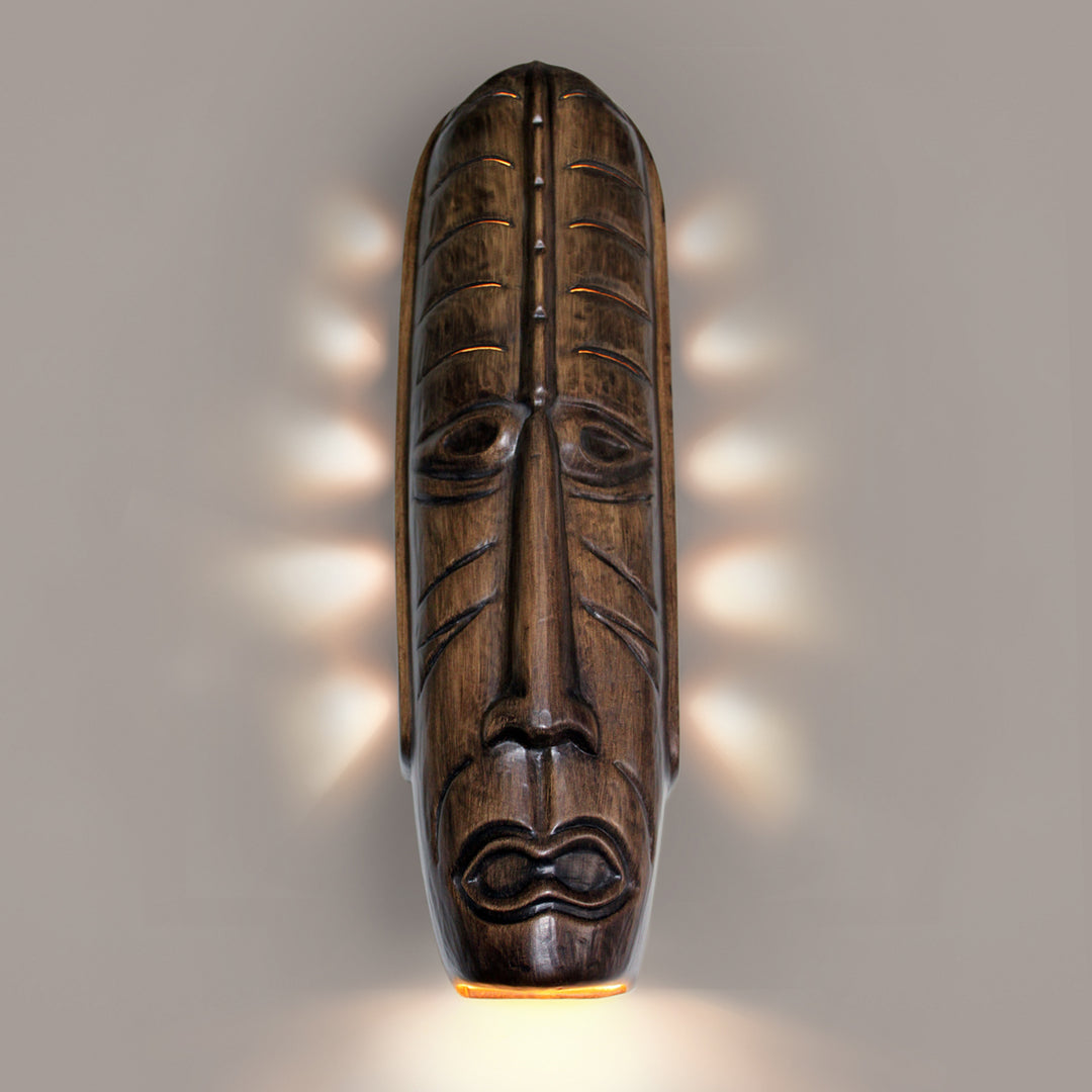 A-19 Nature NT004-DT Wall Sconce Light - Dark Teak