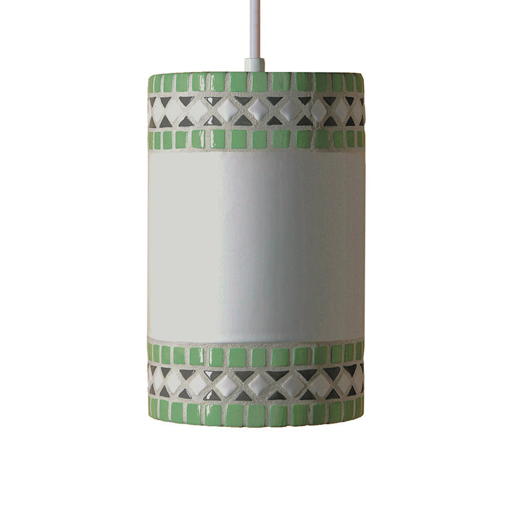 A-19 Mosaic PM20301-MI-BCC Pendant Light - Mint Green