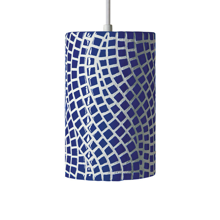 A-19 Mosaic PM20302-CB-WCC Pendant Light - Cobalt Blue