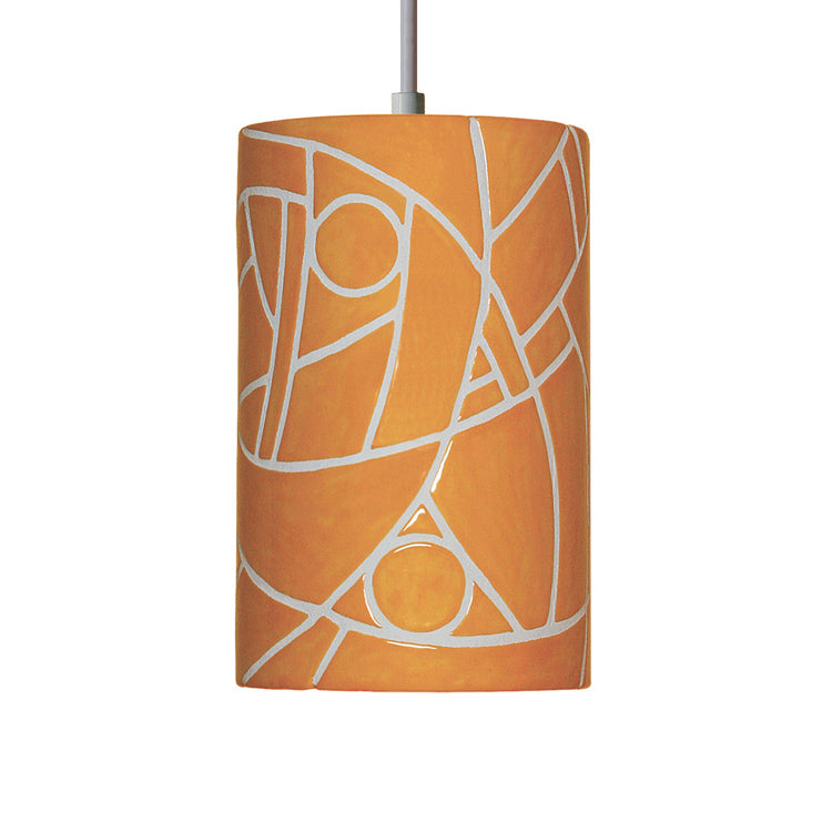 A-19 Mosaic PM20303-SY-WCC Pendant Light - Sunflower Yellow