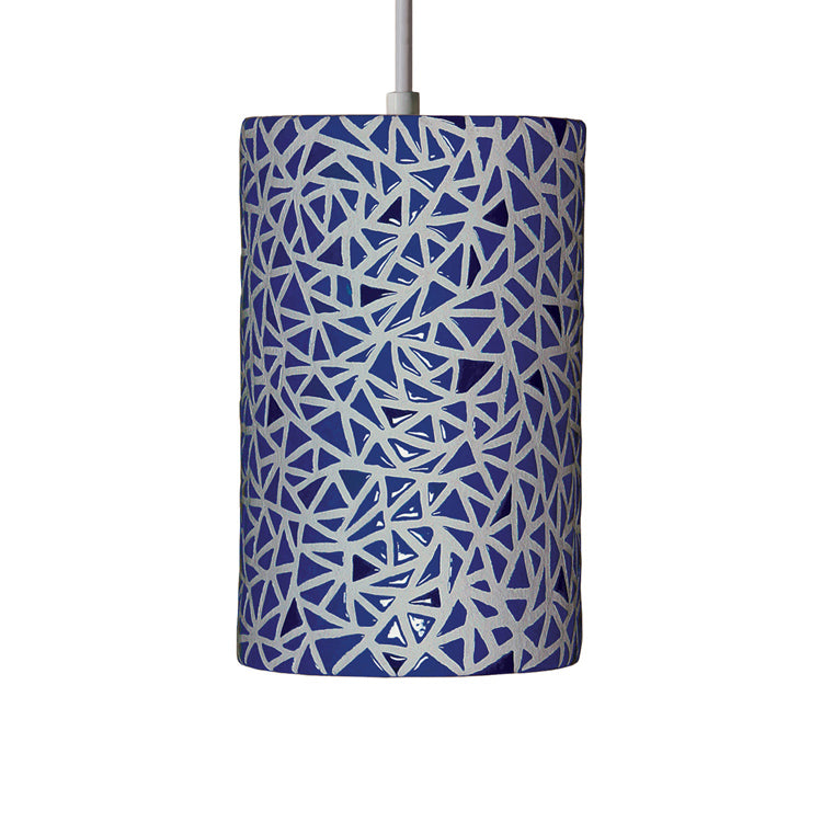 A-19 Mosaic PM20307-CB-BCC Pendant Light - Cobalt Blue