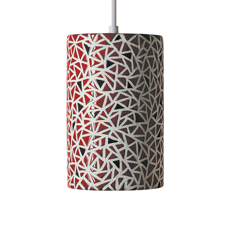 A-19 Mosaic PM20307-MR-BCC Pendant Light - Matador Red