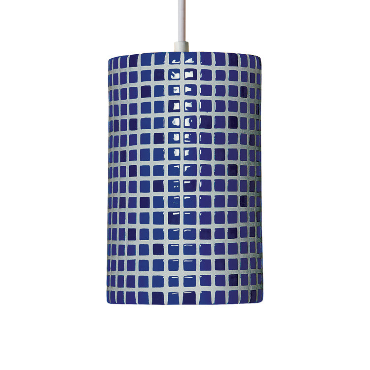 A-19 Mosaic PM20308-CB-BCC Pendant Light - Cobalt Blue