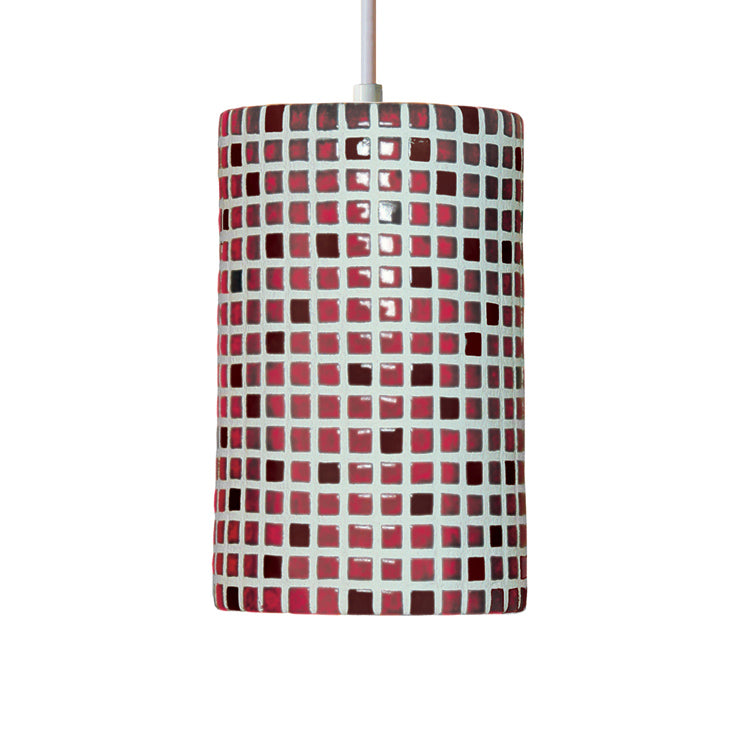A-19 Mosaic PM20308-MR-BCC Pendant Light - Matador Red