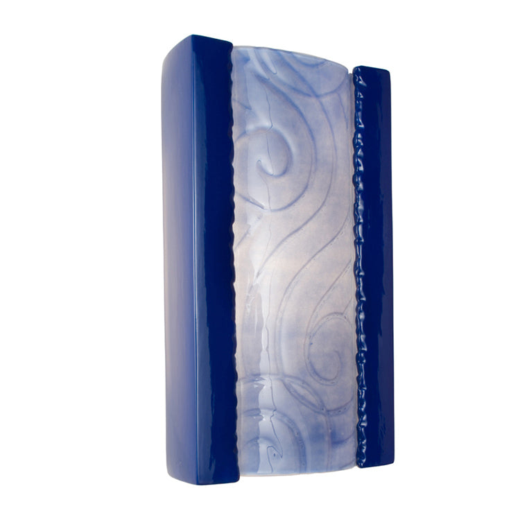 A-19 reFusion RE102-CB-SH-WET Wall Sconce Light - Cobalt Blue and Sapphire