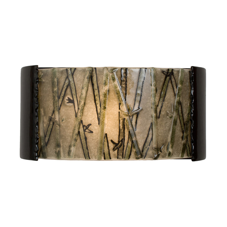 A-19 reFusion RE105-BG-MSW-WET Wall Sconce Light - Black Gloss and Multi Seaweed