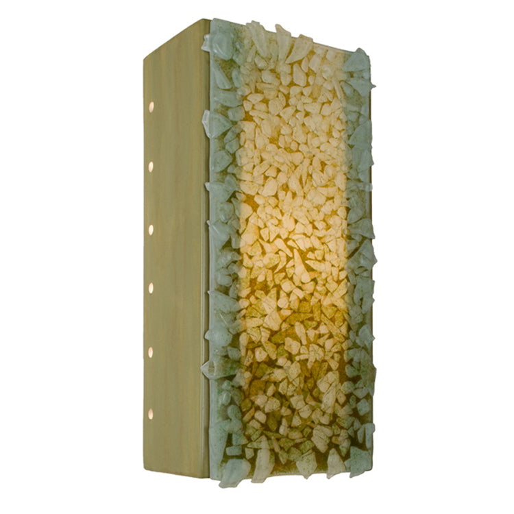 A-19 reFusion RE109-SG-MMS-WET Wall Sconce Light - Sagebrush and Multi Moss