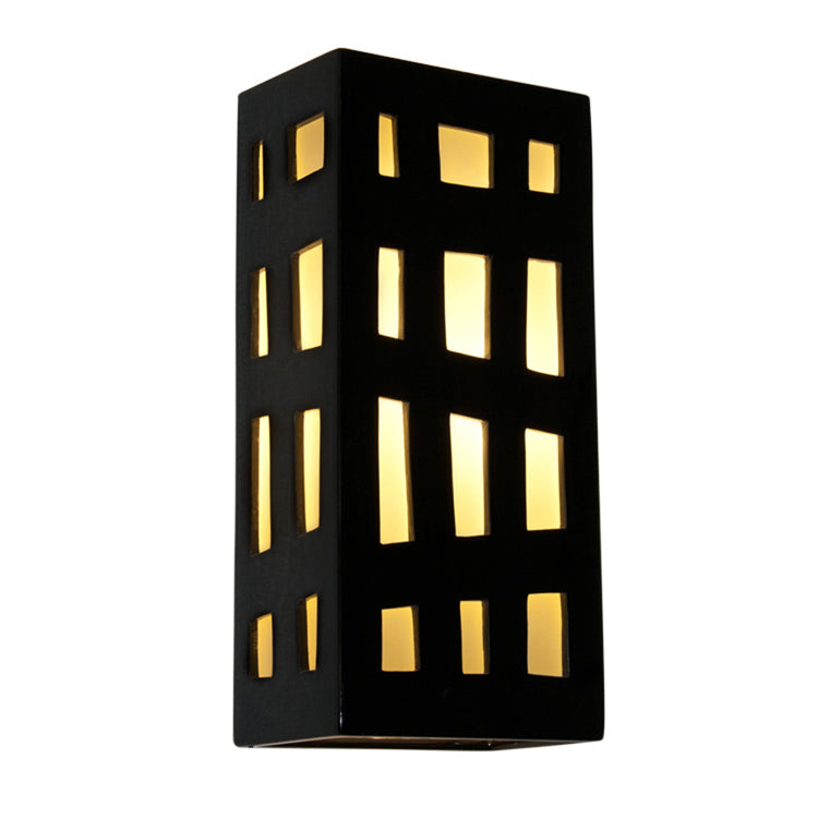 A-19 Lighting RE110-BG-WF-WET Modern Refusion Outdoor Black Gloss And White Frost