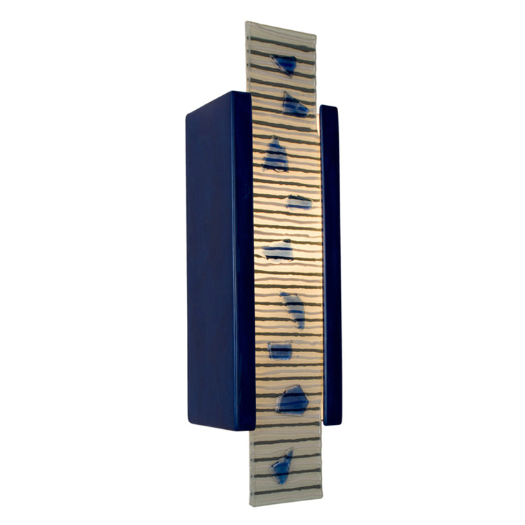 A-19 Lighting RE115-CB-MSH-WET Modern Refusion Outdoor Cobalt Blue And Multi Sapphire