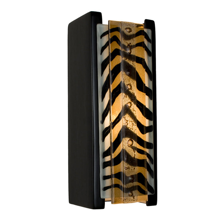A-19 Lighting RE117-BG-ZCM-WET Modern Refusion Outdoor Black Gloss And Zebra Caramel