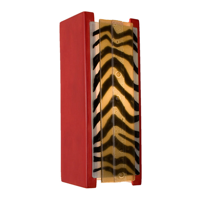 A-19 Lighting RE117-MR-ZCM-WET Modern Refusion Outdoor Matador Red And Zebra Caramel
