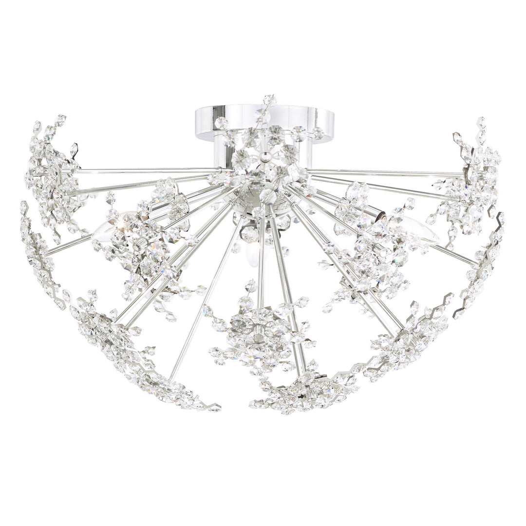 Schonbek Lighting DN1224N-401A  Esteracae Ceiling Light Polished Stainless Steel