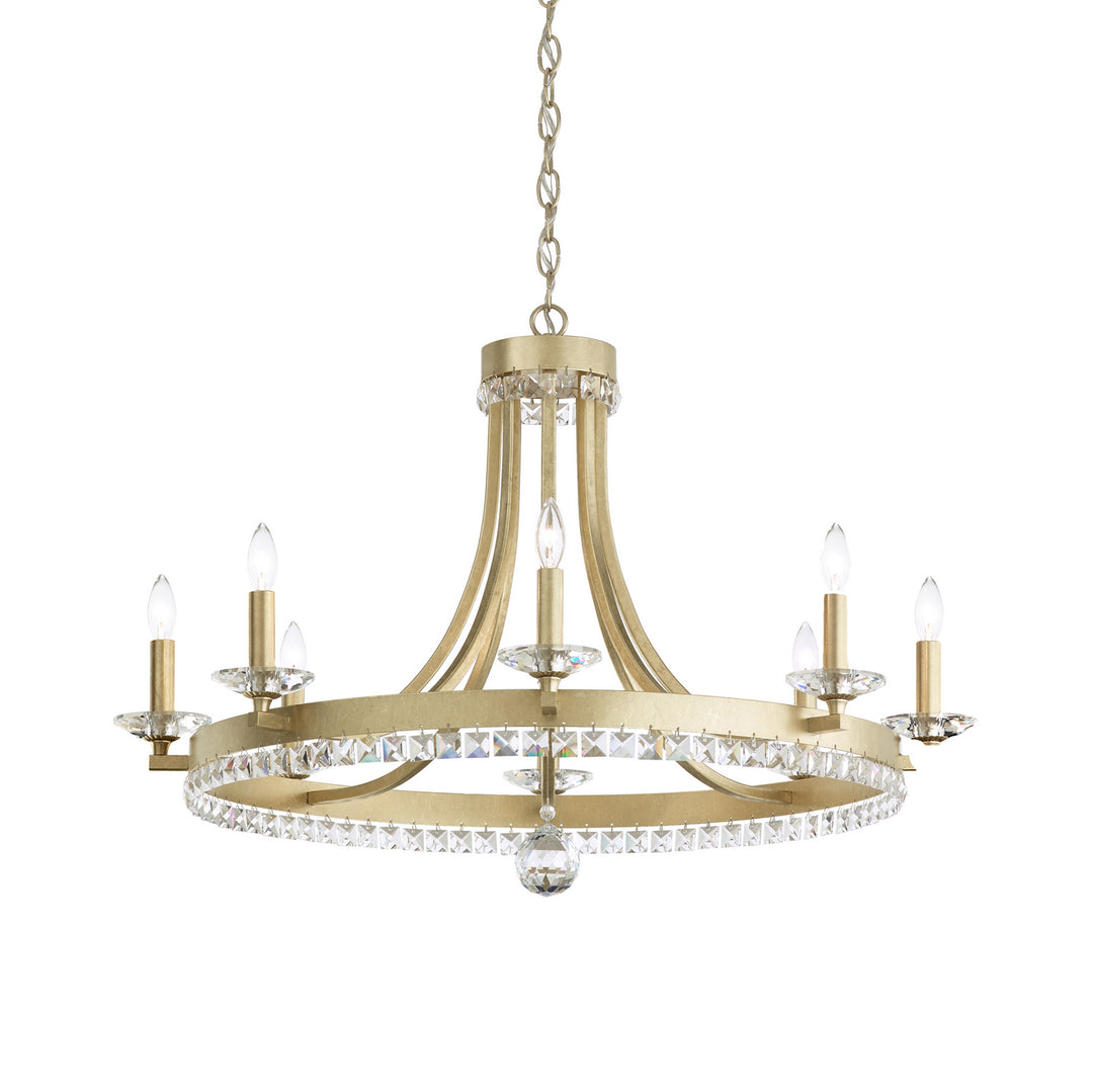 Schonbek Lighting ER1008N-44A  Early American Chandelier Heirloom Silver