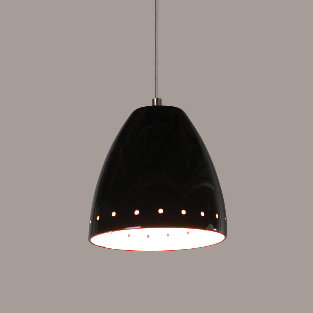 A-19 Studio LVMP02-BG Pendant Light - Black Gloss