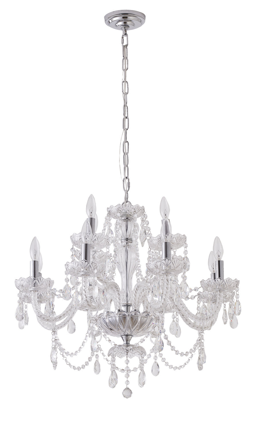 Bethel International CH03C29CH Chandelier Light - Chrome