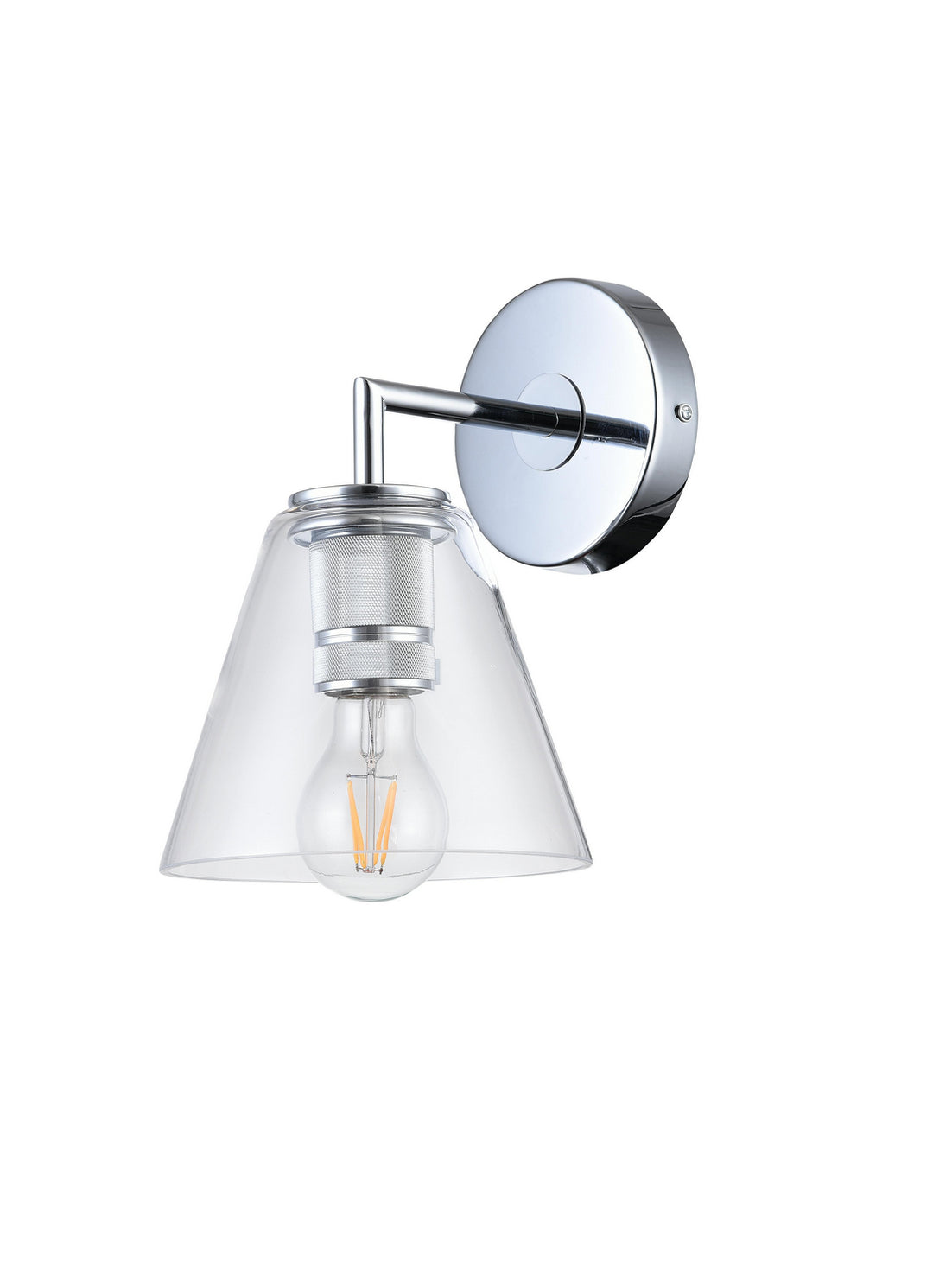 Bethel International DU149W8CH Wall Sconce Light - Chrome