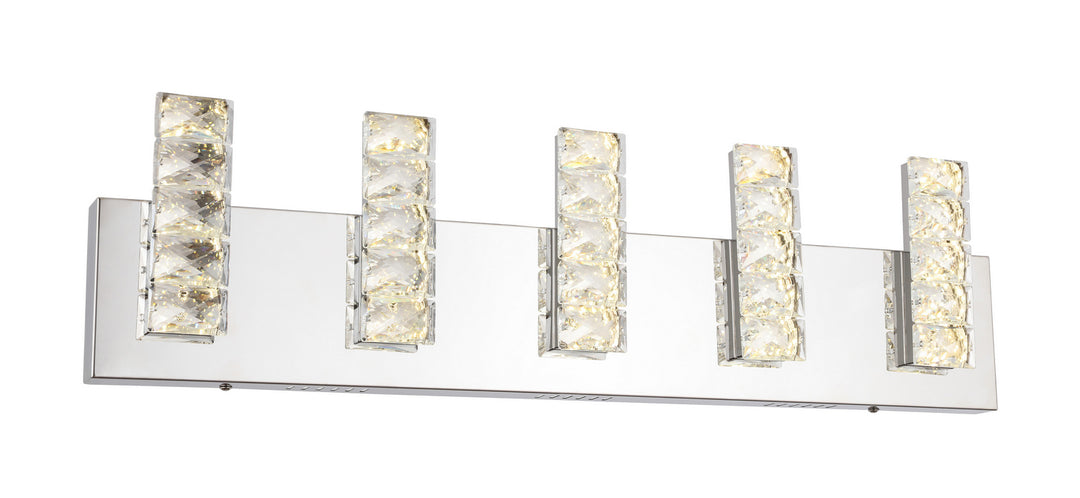 Bethel International FT36W26CH Bath Vanity Light 2 in. wide - Chrome