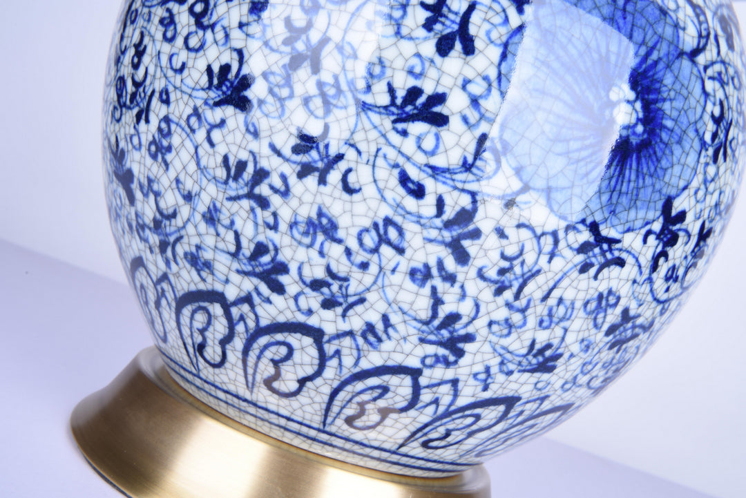 Bethel International FUM02T11B   Lamp Blue& White