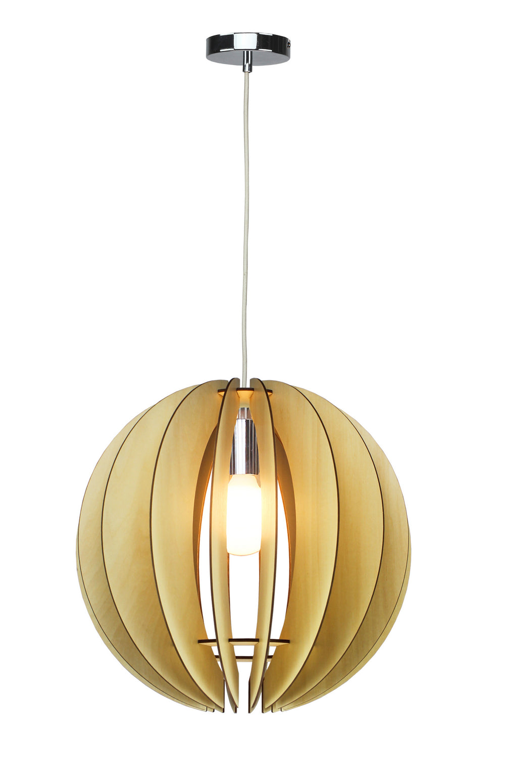 Bethel International JU03C15W Pendant Light - Natural Wood