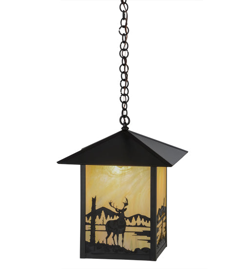 Meyda Tiffany Lighting 96327 Seneca One Light Pendant Outdoor Bronze / Dark